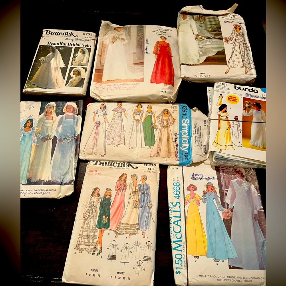 Bridal/Formal Patterns-Closet clear out!